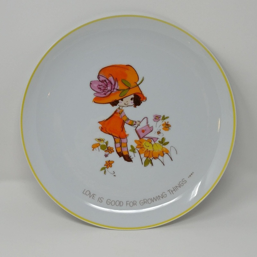 Mopsie 1973 WWA Inc Collectors Porcelain‎ Plate Love is Good For Growing Things